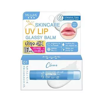 Бальзам для губ MizuMi Skincare UV Glassy Balm Clear 3,5 г. 3.5 g.