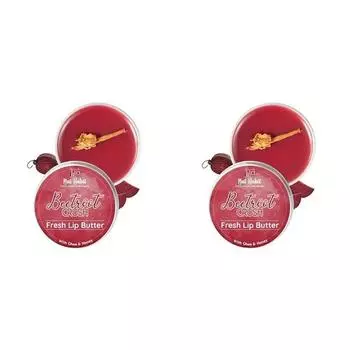Бальзам для губ Nat Habit Fresh Beetroot Crush 10 г, масло для губ с топленым маслом Дези и сырым медом для естественного розового цвета губ- (Упаковка из 2 шт.)