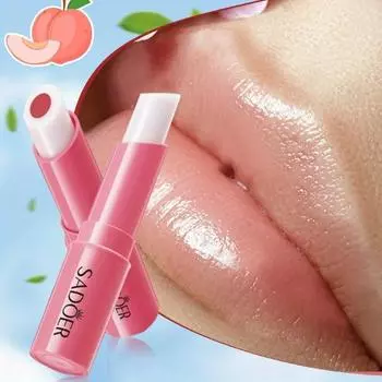 Бальзам для губ с эффектом изменения цвета персикового сэндвича. Глубоко увлажняющий и питательный бальзам для губ с эффектом изменения цвета. Мягкая текстура. Гипоаллергенный. Подходит для 02