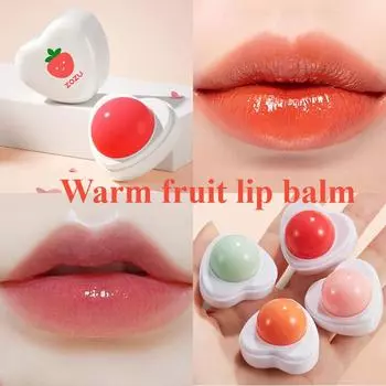 Бальзам для губ с фруктовым вкусом, увлажняющий, питательный и увлажняющий бальзам для губ, компактный и портативный бальзам для губ в форме маленького пудинга grapefruit