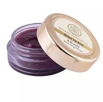 Бальзам для губ с Грейпфрутом, Пчелиным воском и Мёдом (5 г), Wine Grapefruit Lip Balm With Beeswax and Honey, Khadi Natural 6.375