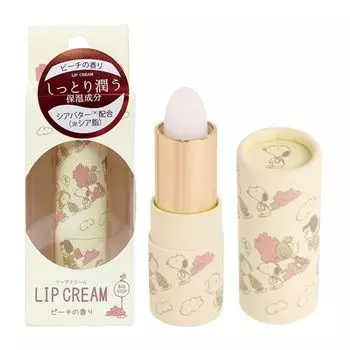 Бальзам для губ с изображением персонажа Снупи, увлажняющий с ароматом персика, популярный бальзам для губ с маслом ши и маслом жожоба, милый подарок, милый подарок Снупи, 3,2 г, детский, мужской