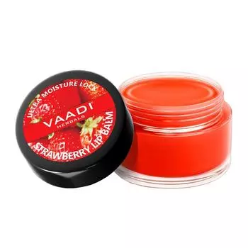 Бальзам для губ с Клубникой (10 г), Strawberry Lip Balm, Vaadi Herbals