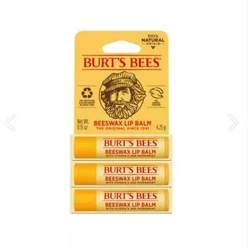 Бальзам для губ с пчелиным воском Burt s Bees 4,25 г x 3