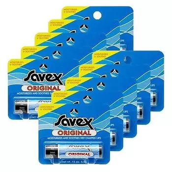 Бальзам для губ Savex Lip Balm Stick x 10 шт. набор Savex 4,2 г Normal/Original/Vanilla [продукт]
