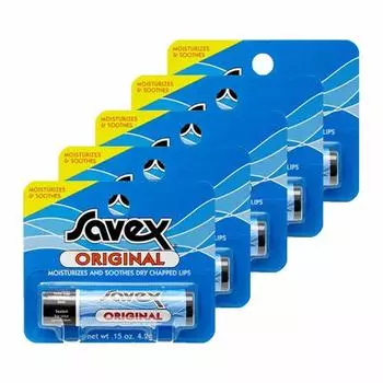 Бальзам для губ Savex Stick Lip Balm Original x 5 шт. набор 4,2 г [предмет]