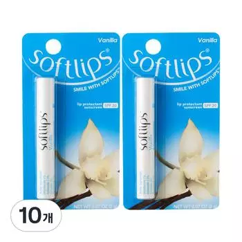 Бальзам для губ Softlips 2 г, ваниль, 10 шт.