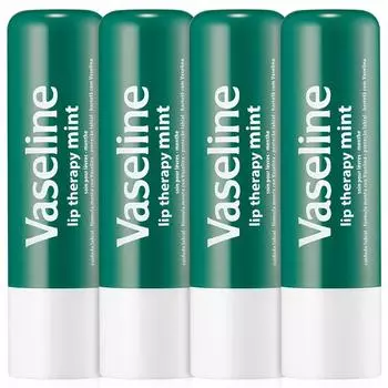Бальзам для губ Vaseline Lip Therapy с ароматом мяты, 4,8 г, 4 шт.