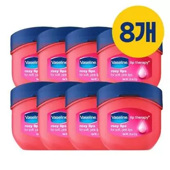 Бальзам для губ Vaseline Mini Lip Therapy Rosy Lip Balm 7 г, розовые губы, 8 шт.