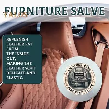 Бальзам для кожаной мебели с чистящей щеткой. Бальзам для ремонта царапин. Экологичный, простой в применении. Высокоэффективный крем для ухода за кожей. B