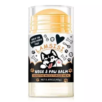 Бальзам для носа и лап собак Крем для лап собак Крем для защиты лап кошек собак Увлажнитель для ног домашних животных Ремонт трещин на ногах домашних животных Аксессуары для домашних животных OneSize