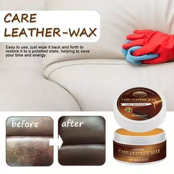 Бальзам для ремонта царапин на коже Yousheng с чистящей губкой Экологически чистый, простой в использовании, высокоэффективный универсальный очиститель для кожи, комплект для ремонта царапин на диване 1pc