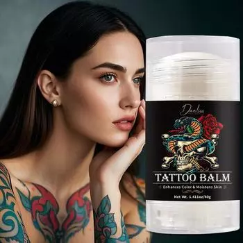 Бальзам для татуировок — смягчает и кондиционирует кожу, сохраняет яркость чернил — можно применять до и после татуировки