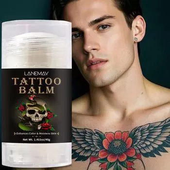 Бальзам для татуировок — улучшает цвет и увлажняет кожу, успокаивает кожу с татуировками и предотвращает изменение цвета чернил — крем для татуировок для основных принадлежностей