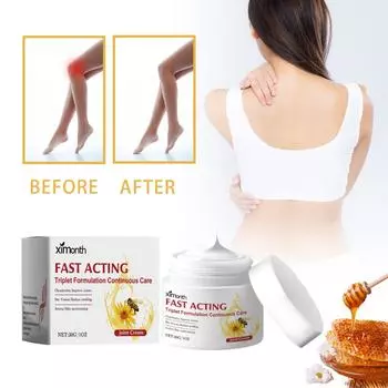 Бальзам для ухода за суставами, увлажняющий и комфортный бальзам для всего тела, интегрированный с эссенцией апитерапии, артефакт для ухода за суставами, 30 г жёлтый