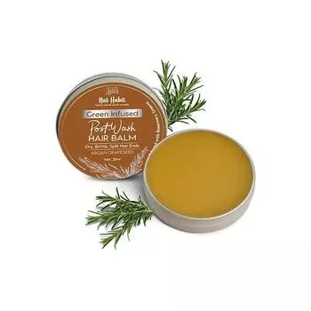 Бальзам для волос Nat Habit Argan Grapeseed Hair Balm для мужчин и женщин, секущиеся кончики, разглаживающий, выпрямляющий после мытья - (Упаковка 1 шт., 25 мл)