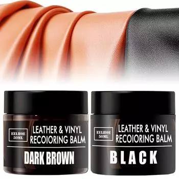 Бальзам для восстановления цвета кожи Бальзам для ремонта царапин на коже Восстановитель кожи для диванов, автомобильных сидений, мебели, кожаной обуви Dark Brown