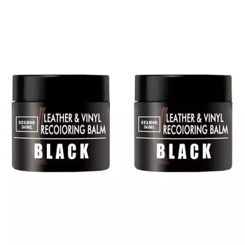 Бальзам для восстановления цвета кожи. Средство для восстановления кожи для диванов и автомобильных сидений. (черный)