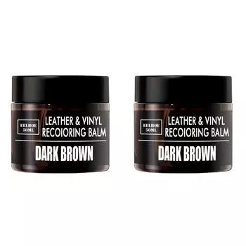 Бальзам для восстановления цвета кожи Восстановитель кожи для диванов и сидений автомобиля (Темно коричневый)