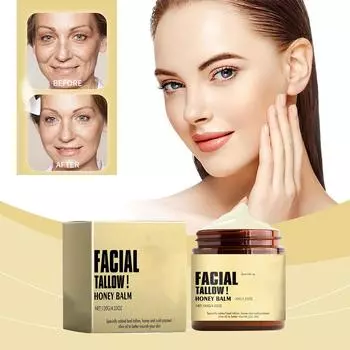 Бальзам из взбитого говяжьего жира и меда, без запаха, крем для лица с отделкой из травы травяного откорма, лосьон для тела и бальзам для губ One Size