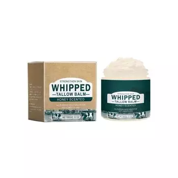 Бальзам на основе говяжьего жира – натуральный взбитый жир из коров, выкормленных травой, и мед, универсальный бальзам – увлажняющий лосьон для лица и тела при экземе. One Size