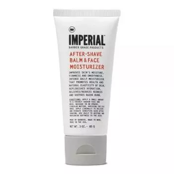Бальзам после бритья и увлажняющий крем для лица Imperial Barber Grade Products - для мужчин, 3 унции, успокаивающий, пост-заживляющий, успокаивающий и увлажняющий, дорожный формат