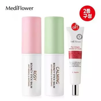 Бальзам Rosy Bouncy Stick + Успокаивающий бальзам Bouncy Stick + Крем для глаз