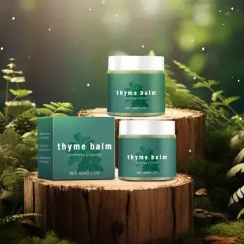 Бальзам с тимьяном Успокаивающий и питательный бальзам Снятие дискомфорта Ароматерапевтический бальзам для тела Для улучшения циркуляции крови Нежный питательный крем для тела One Size