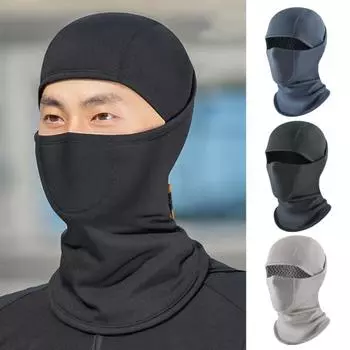 Балаклава для холодной погоды, лыжная подушка для лица, зимняя термобалаклава, ветрозащитная флисовая теплая спортивная экипировка для сноуборда, мотоцикла серый