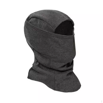 Балаклава маска для лица лыжная для холодной погоды зимняя шапка темно серый