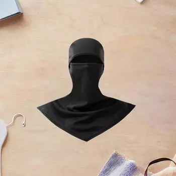 Балаклава маска для лица лыжный ветрозащитный шарф-гетр защита от солнца серый