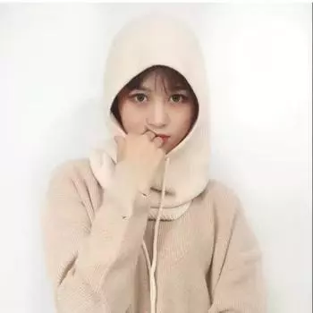 Балаклава Skullies, шапки, женский пуловер, вязаная шапка, осень-зима, теплый шарф, шапки, шапки, женская кепка, унисекс, капот 56-58cm темно-синий