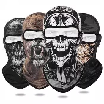 Балаклава солнцезащитный крем для головы и шеи утеплитель для мотоцикла Балаклава головной убор мото полнолицевая маска подшлемник 1