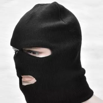 Балаклава тактическая маска для лица военная эластичная армейская Балаклава шлем для пылезащитной/холодозащитной внутренней одежды/игр на выживание, велосипедов, BMX, мотоциклов, чёрный
