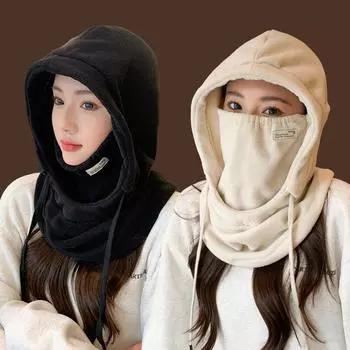 Балаклава зимняя теплая шапка для лица и шеи утеплитель для спорта на открытом воздухе уличная мода лыжная шапка серый