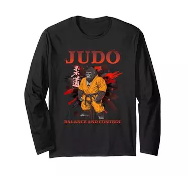 Balance and Control Grappling Judoka and Judo Long Sleeve - T-Shirt чёрный