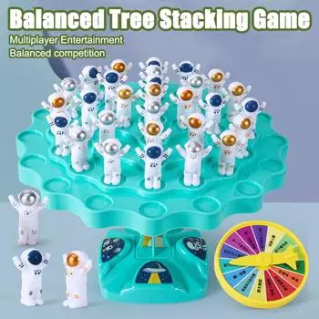 Balance Astro Детская настольная игра Space Balance Tree Складная досуг Интерактивная настольная битва для родителей и детей High configuration синий