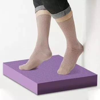 Балансирующая подушка Высокоэластичный NBR Нескользящий Очень толстый физиотерапевтический наколенник Стабилизирующая тренировочная пена Балансирующий коврик Подушка для йоги Оборудование для фитнеса чёрный