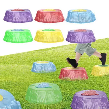 Балансирующие камни для бега, балансирующие речные камни, обучающая игрушка, камень для перехода 6Pcs