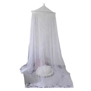 Балдахин для кровати Тонкая сетка Дышащий прозрачный Легкий сетчатый балдахин Сплошной цвет Круглый розовый