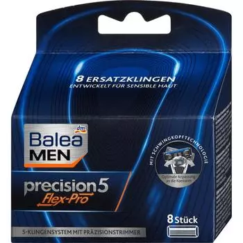 Balea Flex Pro 5-Ply Razor Blades (Men), 8St