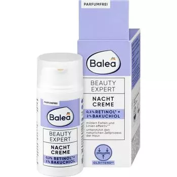 Balea Night Cream Beauty Expert 0.3% Retinol 2% Bakuchiol 30ml