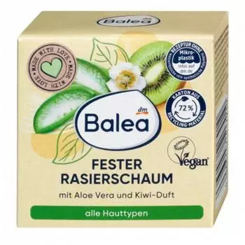 Balea Твердая пена для бритья Алоэ Вера и Киви 60 г, 1 шт.