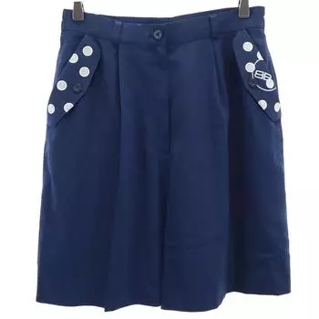 BALENCIAGA 90s Old golf Shorts L Navy GOLF Culottes Women Used