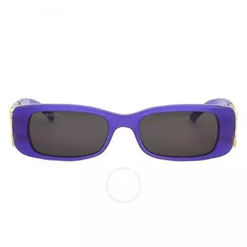Balenciaga Серые квадратные женские солнцезащитные очки BB0096S 004 51