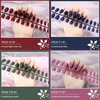 Balet Kuku Art Kuku 24 Pieces Kuku Palsu Jadi Gemuk Матовый скраб Kuku Palsu 001