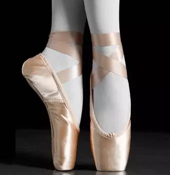 Балетки для девочек Балетки Розовые атласные парусиновые туфли на шнуровке Пуанты для танцев 44 золотой