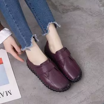 Балетки женские туфли лоферы натуральная кожа женские балетки слипоны женские лоферы женские мокасины рабочие туфли для мам 35-42 CN 35 синий