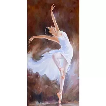 Балетная девочка 5D DIY Алмазная картина Алмазная вышивка Крестом Горный хрусталь Мозаика Украшение Full Round 20x40CM