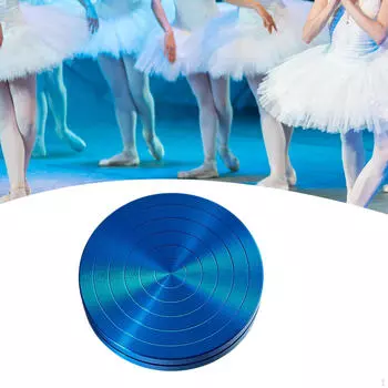 Балетная поворотная доска для танцев для танцоров, нескользящий тренировочный диск, фигурка болельщиков синий